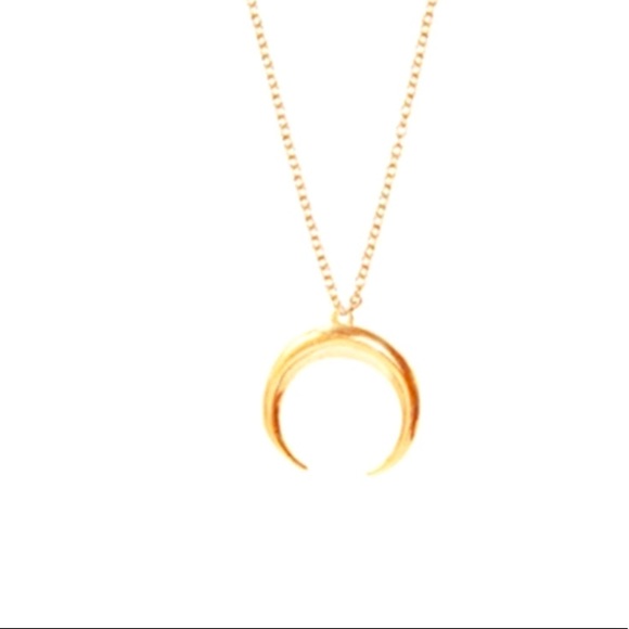 Crescent Horn Gold Necklace
